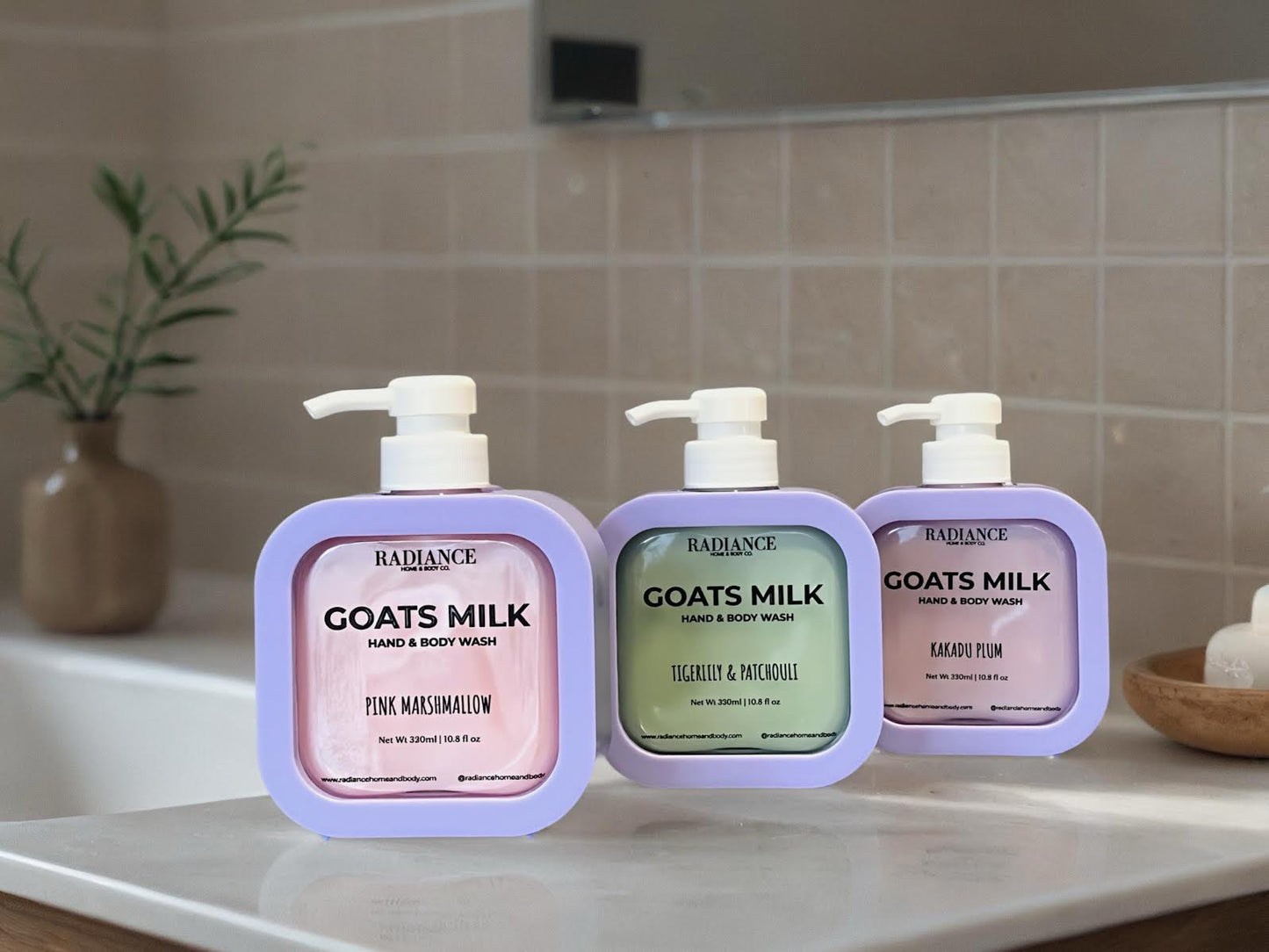 Radiance Goats Milk Soap – 320ml Reusable Dispenser