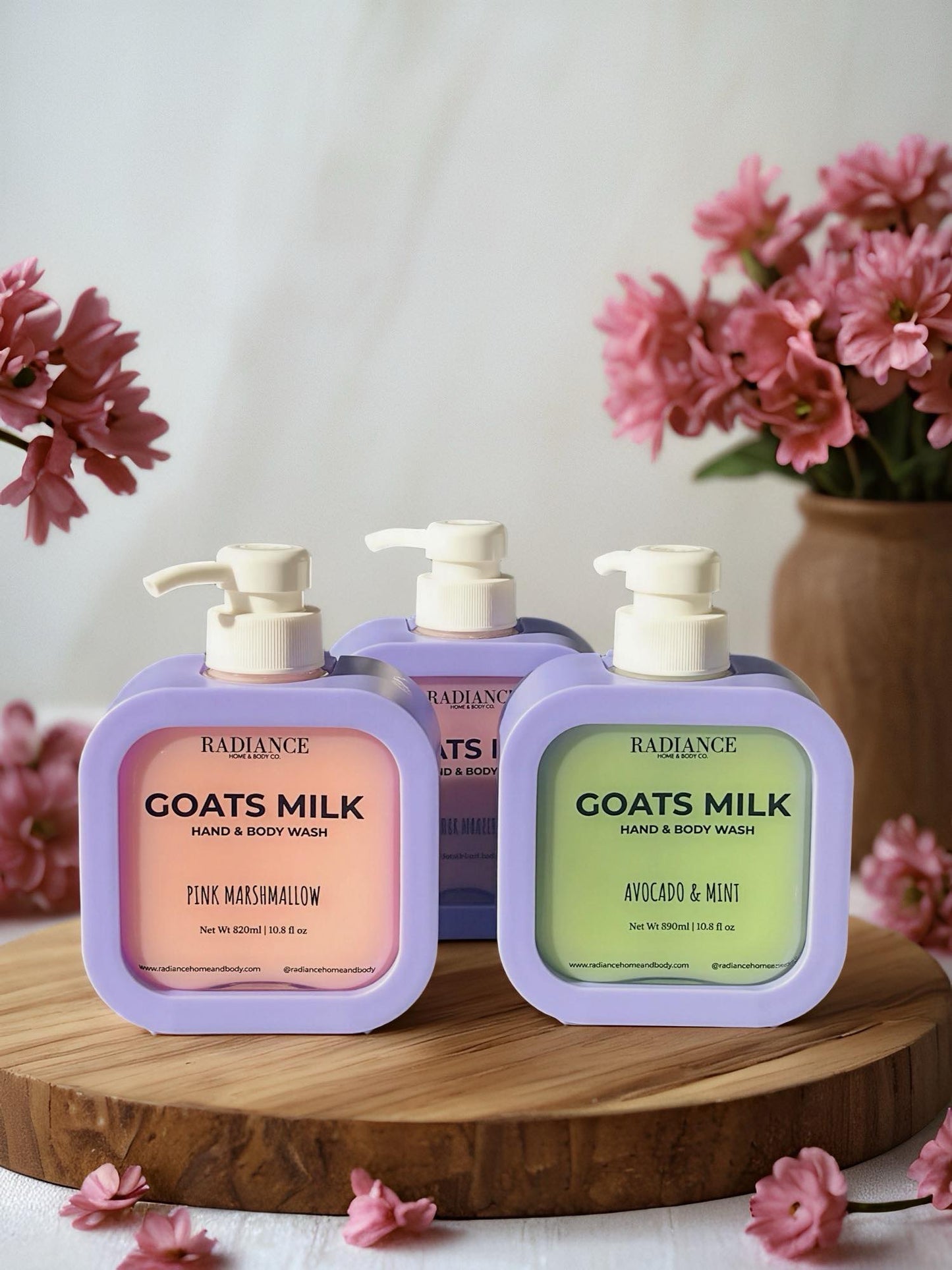 Radiance Goats Milk Soap – 320ml Reusable Dispenser